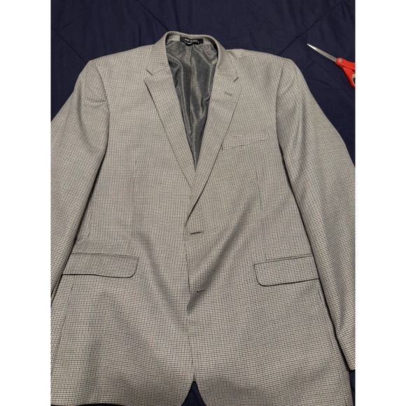 Tommy Hilfiger Other - Tommy Hilfiger 46L Blazer Black White Houndstooth‎ Sports Coat 2 Button Classic